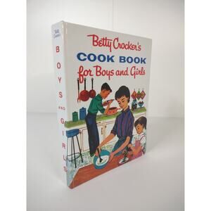 VTG Betty Crocker's Cook Book for Boys and Girls 2003 Retro Kids Cooking *READ